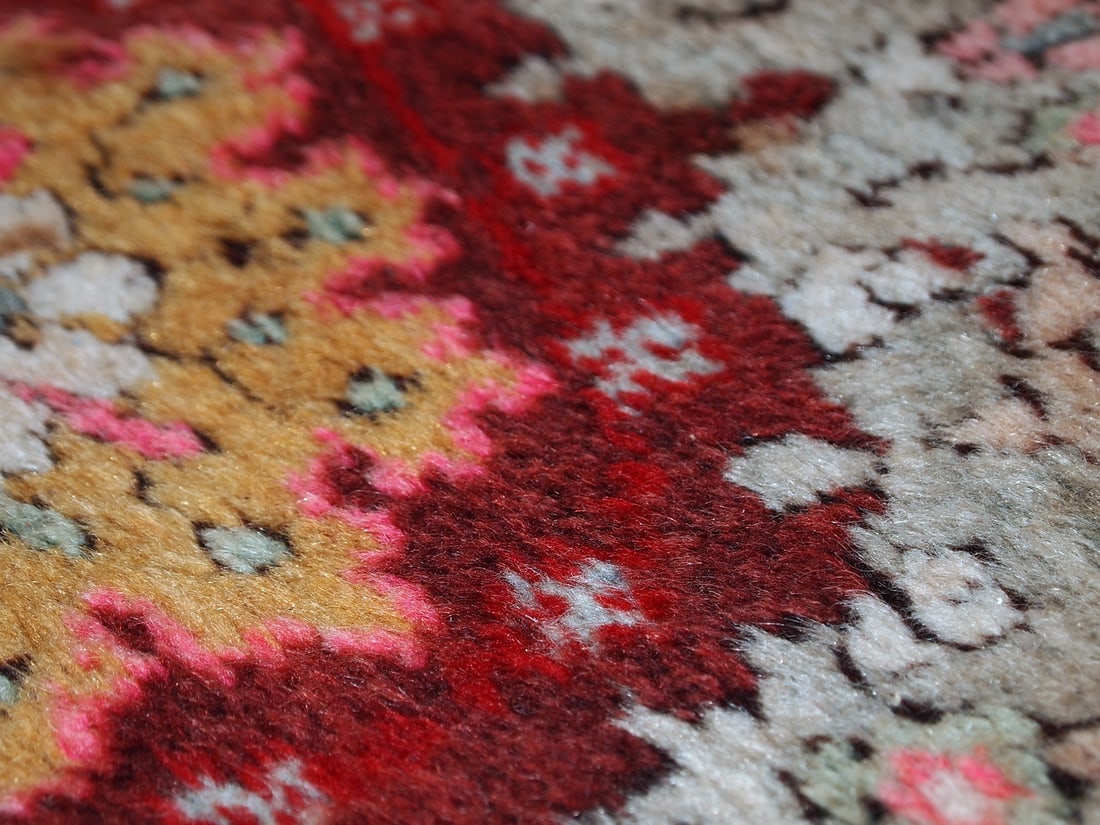 Handmade vintage Turkish Oushak runner 3.6' x 11.1' (110cm x 340cm) 1940s - 11