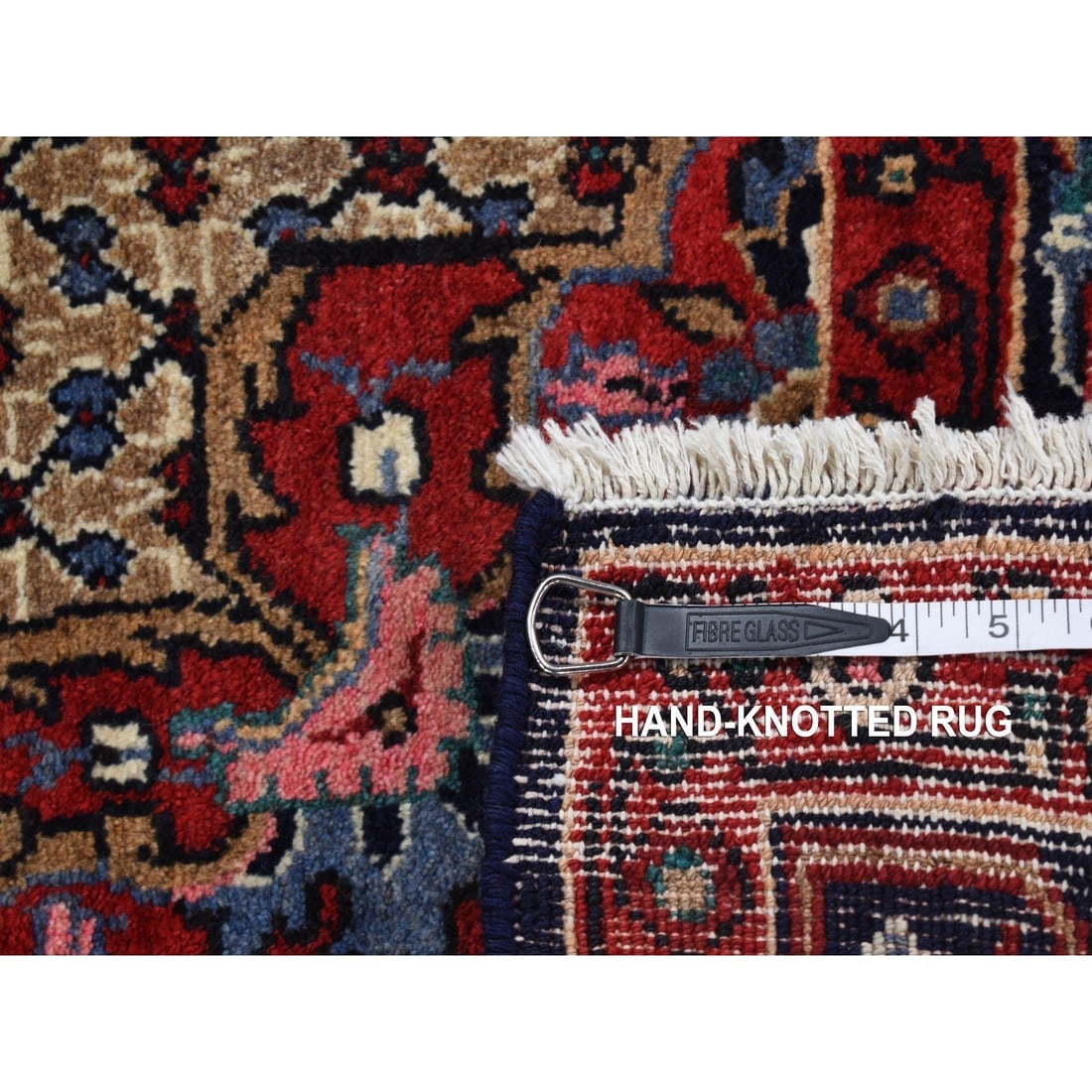 Beaver Brown, New Persian Serab, Pure Wool, Hand Knotted Rug - 9