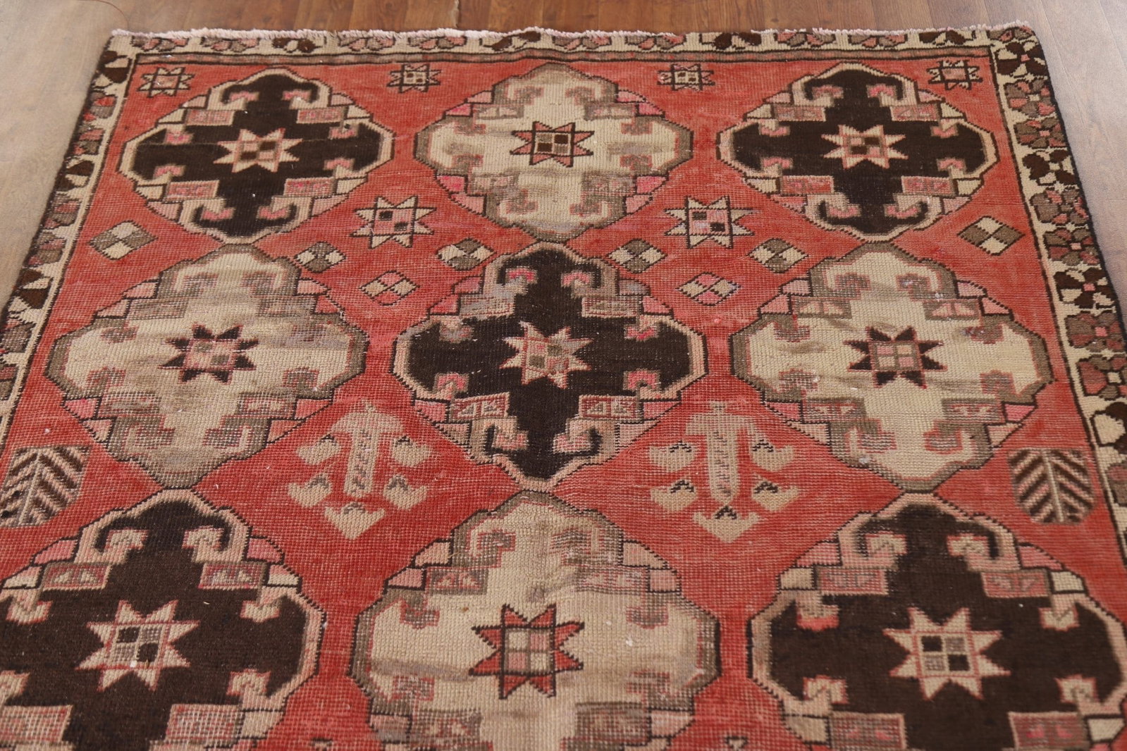 All-Over Geometric Bakhtiari Persian Area Rug 5x9 - 12
