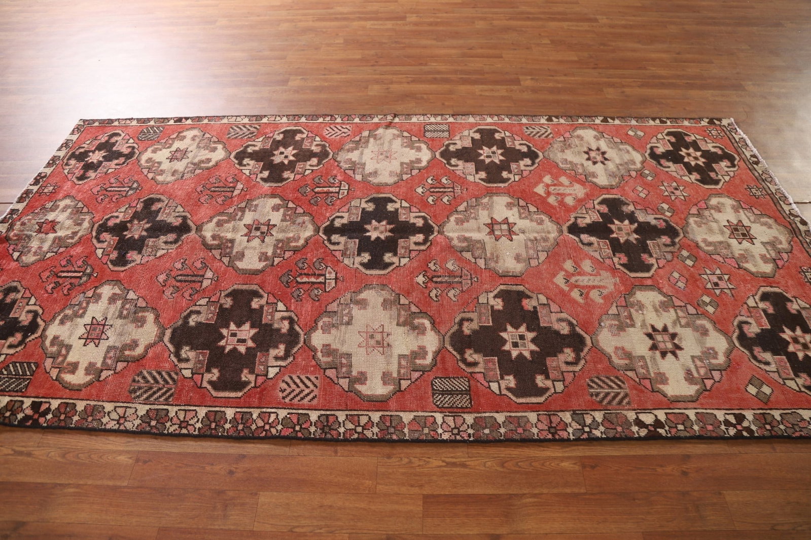 All-Over Geometric Bakhtiari Persian Area Rug 5x9 - 14