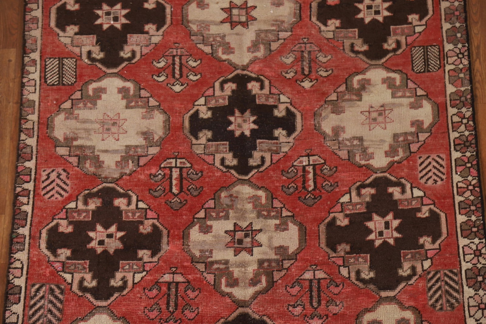 All-Over Geometric Bakhtiari Persian Area Rug 5x9 - 3