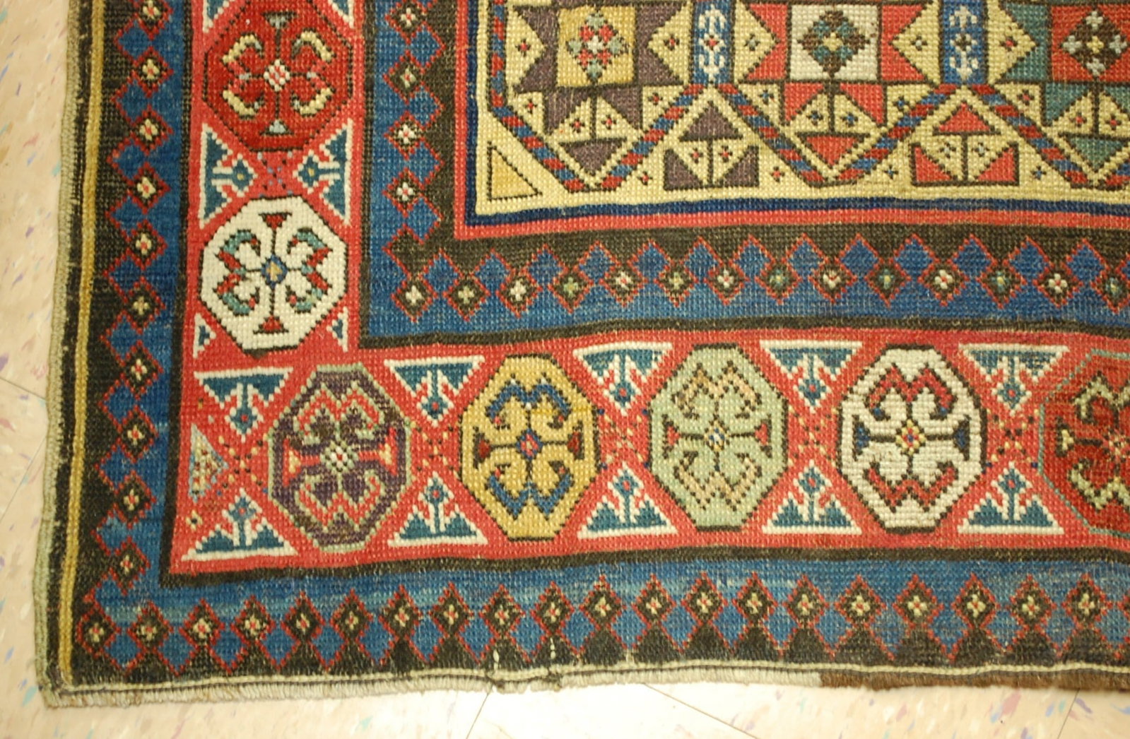 CAUCASIAN SHIRVAN RUG 3.5x16 - 3