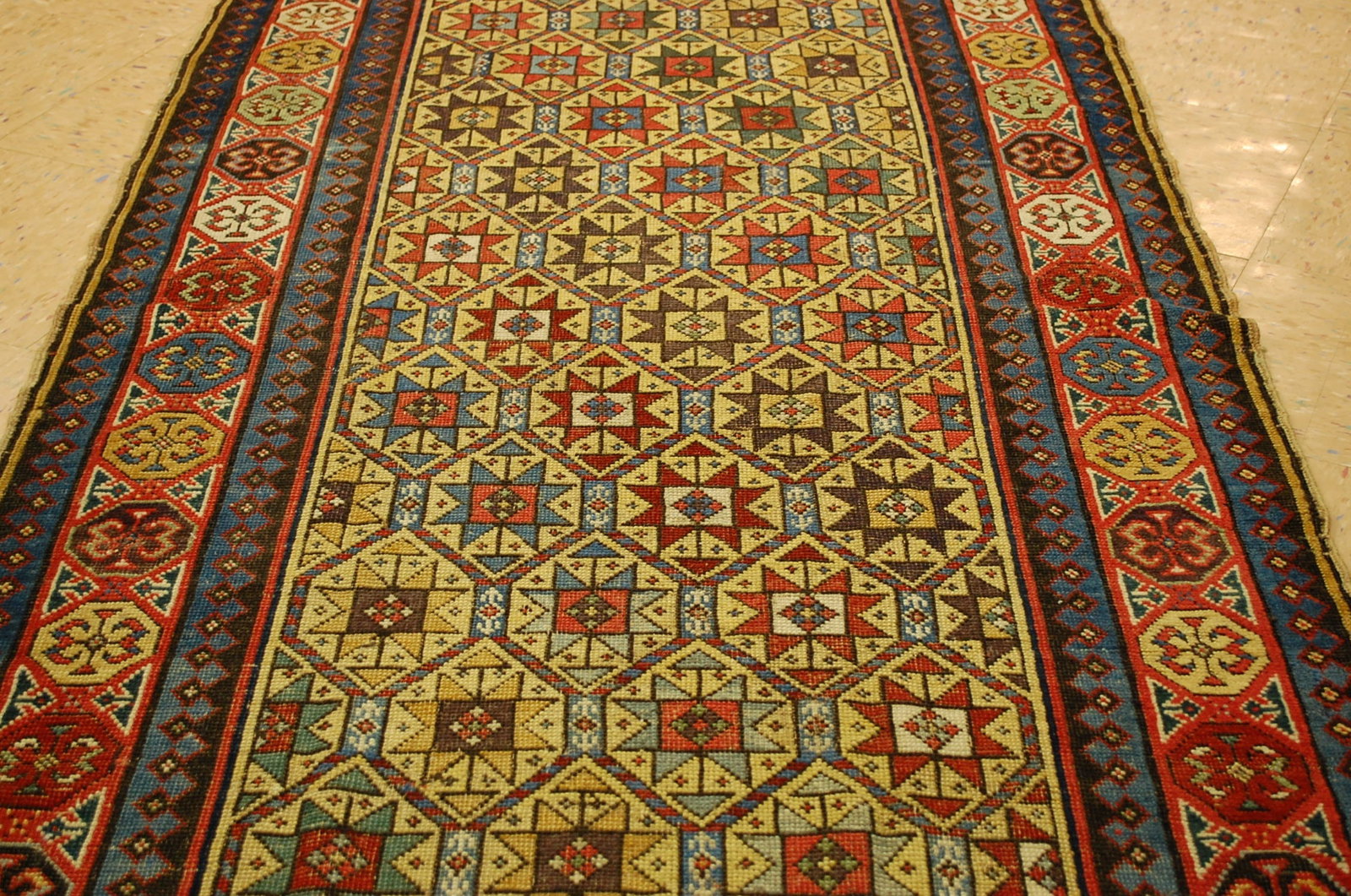 CAUCASIAN SHIRVAN RUG 3.5x16 - 8