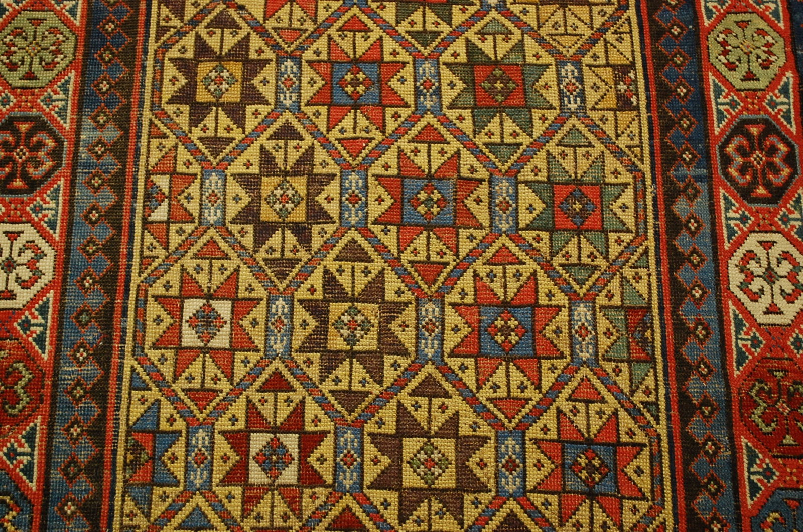 CAUCASIAN SHIRVAN RUG 3.5x16 - 9