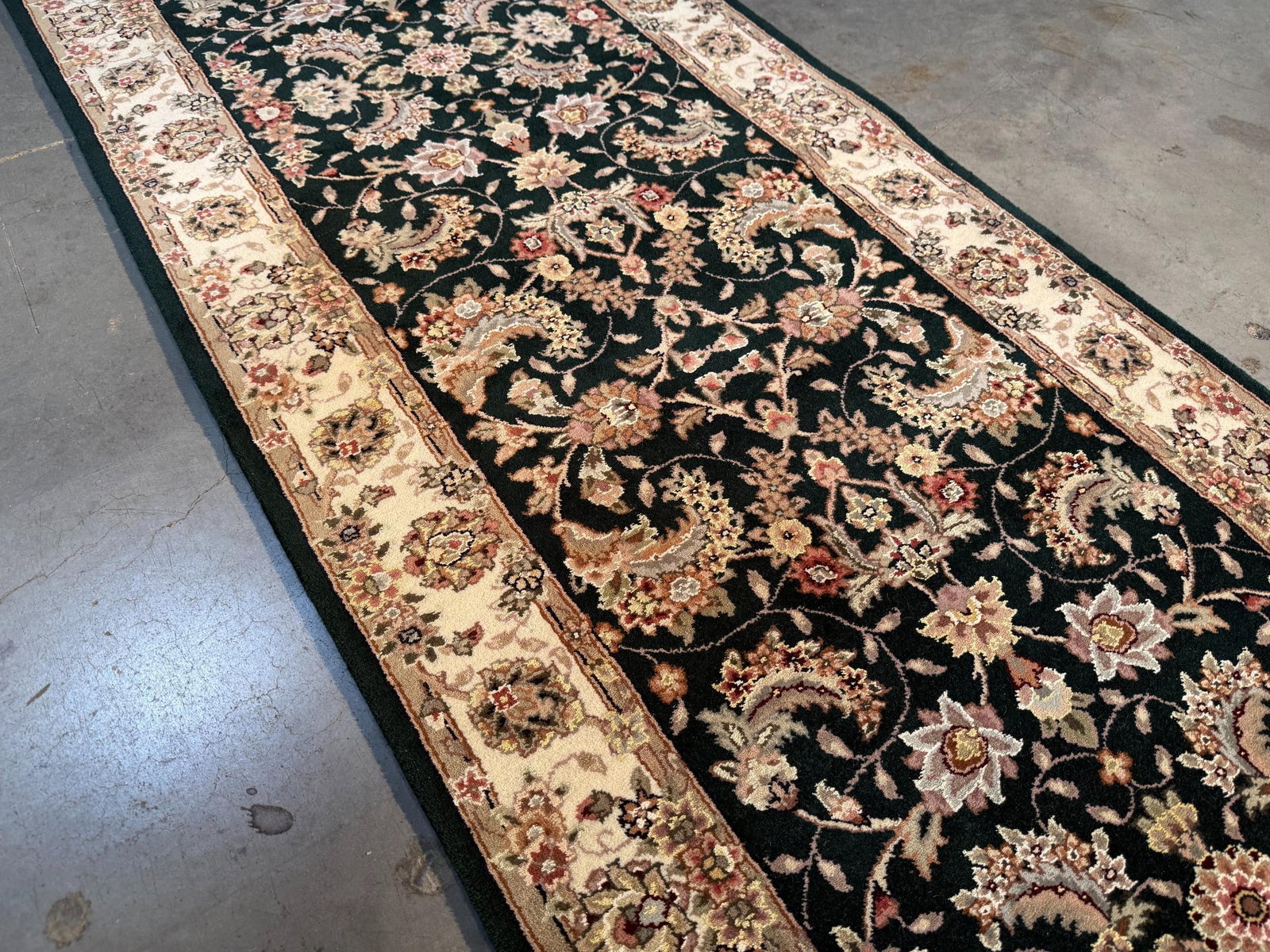 Fine Silk&Wool Tabriz Runner 2.6x12' - 2