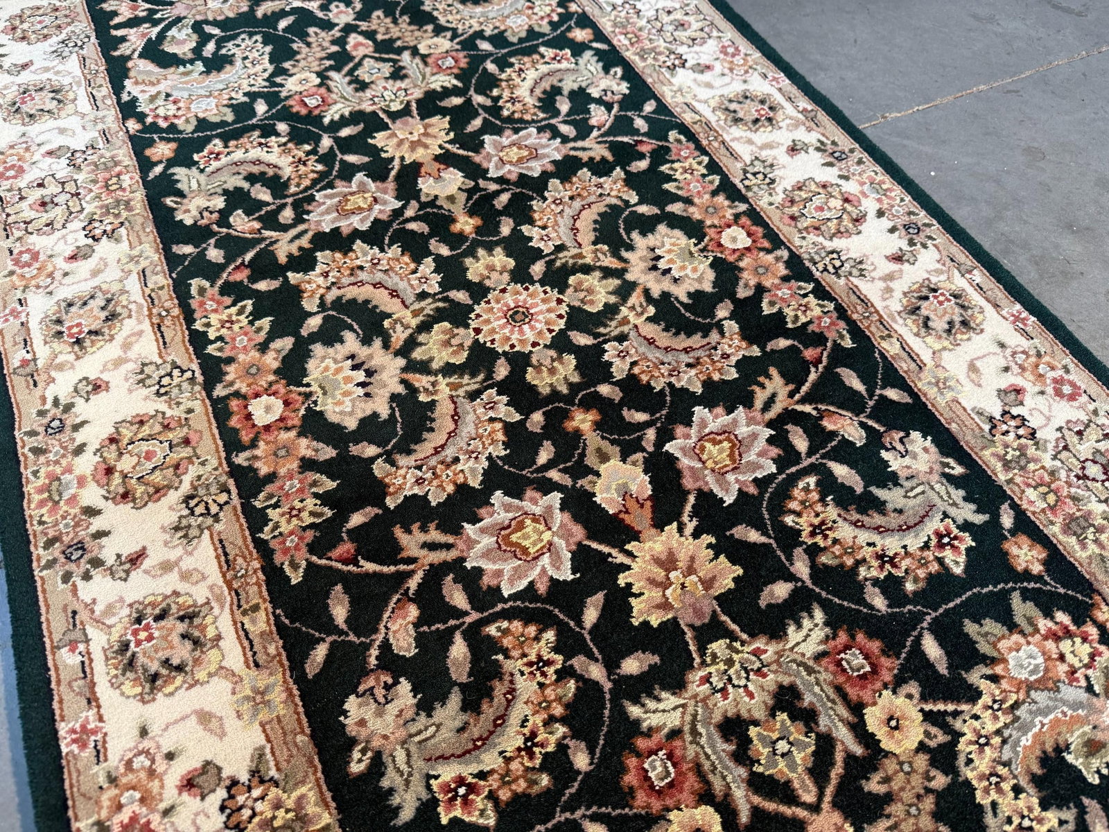 Fine Silk&Wool Tabriz Runner 2.6x12' - 3