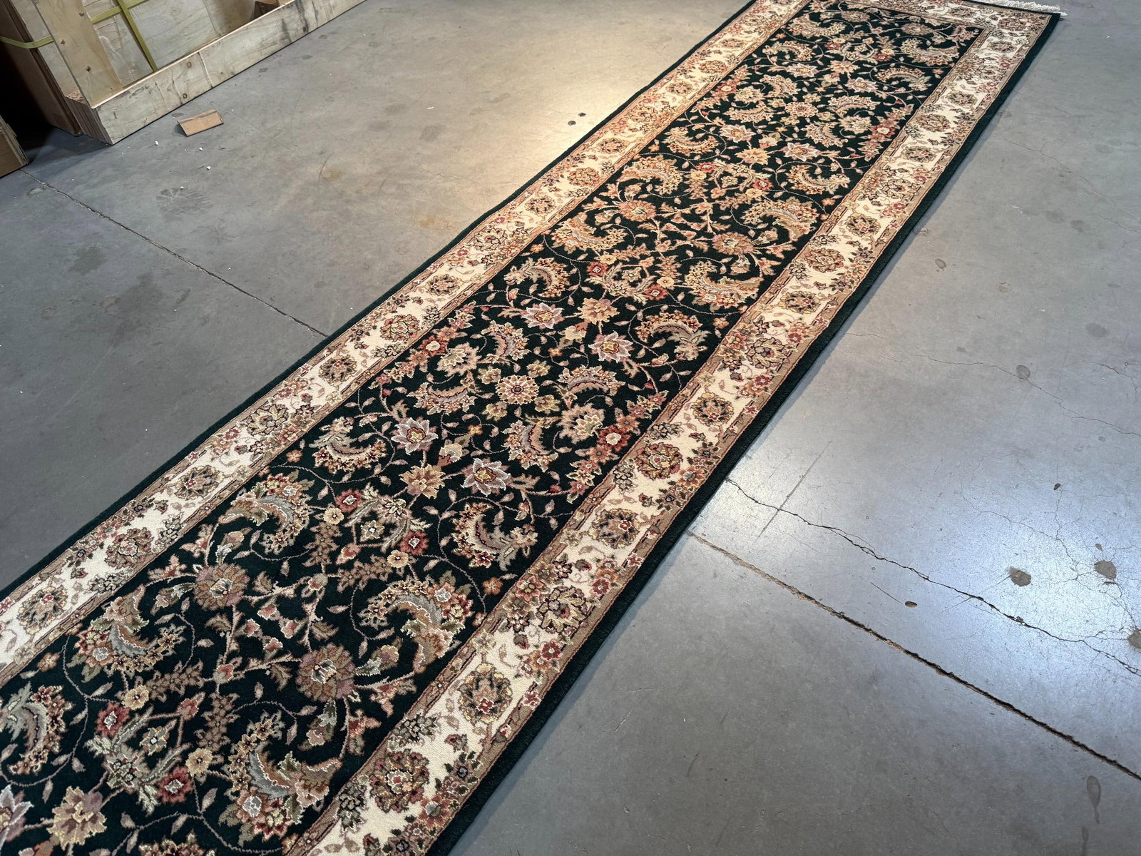 Fine Silk&Wool Tabriz Runner 2.6x12' - 7