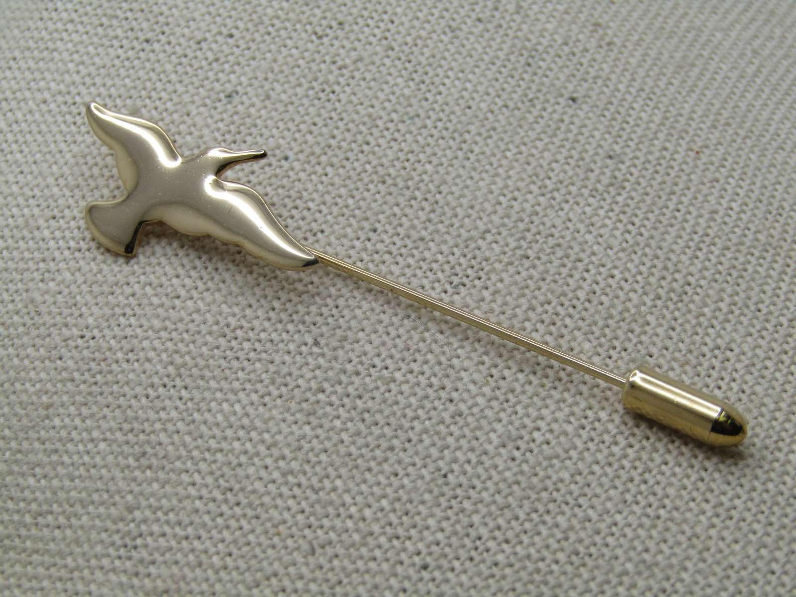 Vintage Gold Tone Seagull Stick Pin , 1970's-1980's - 2