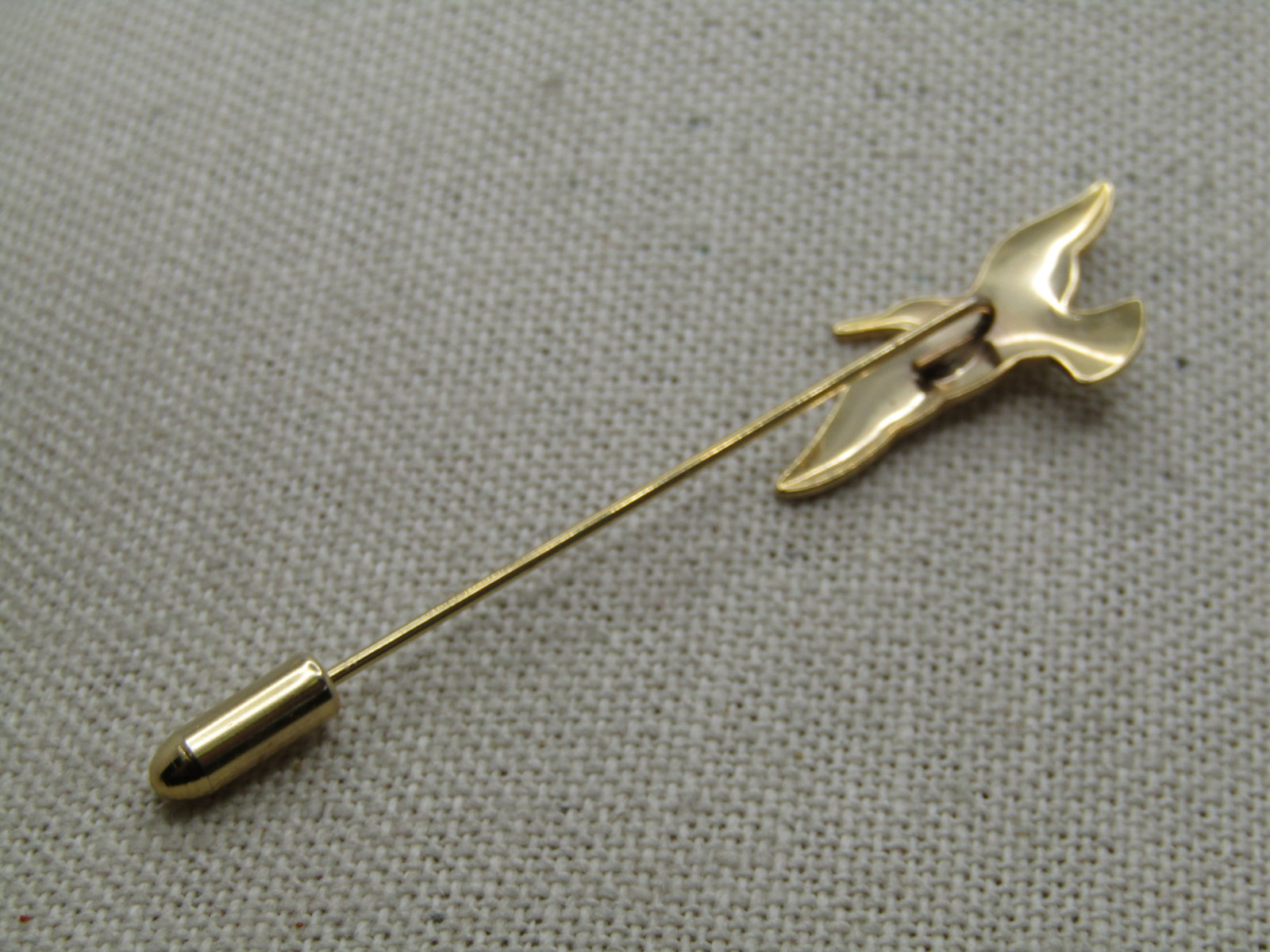 Vintage Gold Tone Seagull Stick Pin , 1970's-1980's - 3
