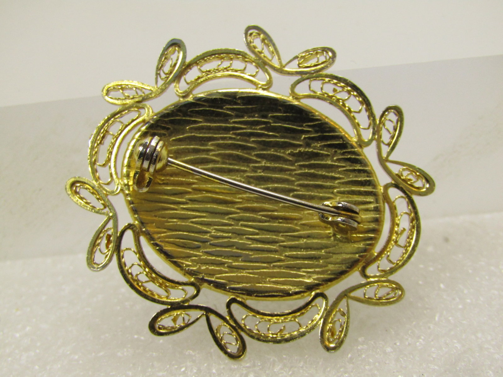 Vintage Damascene Bird Brooch, 1970's-1980's - 4