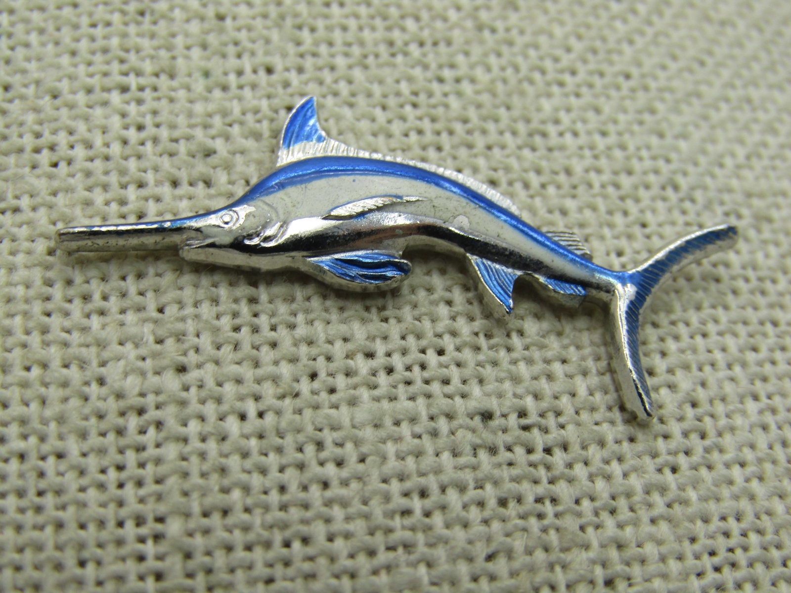 Vintage Enameled Marlin Fish Tack Pin, Ocean City, MD Souvenir - 3