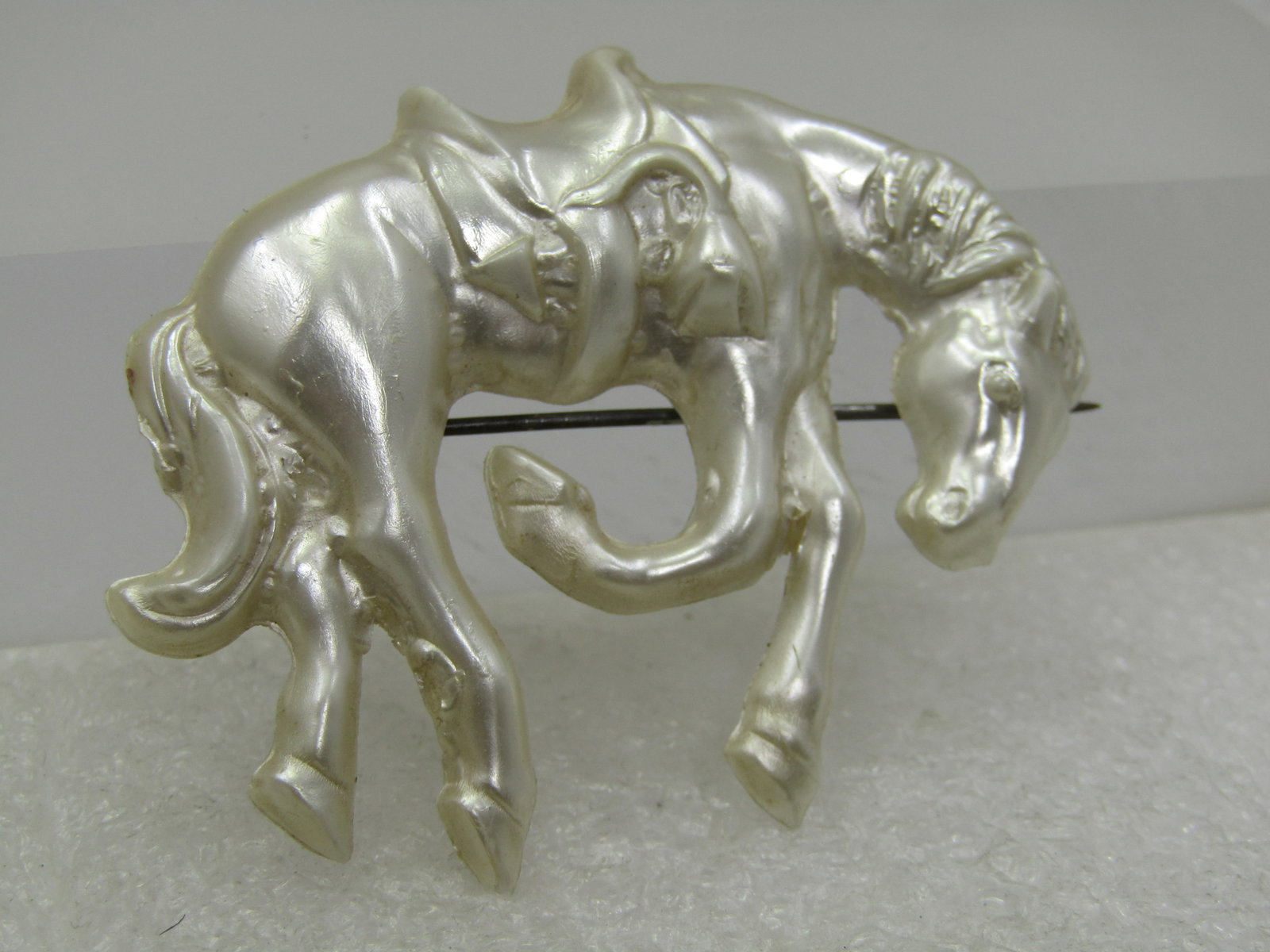 Vintage Celluloid Horse/Bucking Bronco Brooch, 1940's - 2