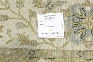 Light Rust Floral 12X15 Osh Chobi Oriental Rug - 16