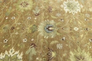 Light Rust Floral 12X15 Osh Chobi Oriental Rug - 3