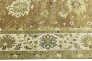 Light Rust Floral 12X15 Osh Chobi Oriental Rug - 5