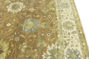 Light Rust Floral 12X15 Osh Chobi Oriental Rug - 7