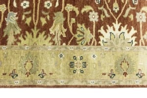 Rust Floral Osh Chobi 4X6 Peshawar Oriental Rug - 11