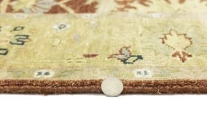 Rust Floral Osh Chobi 4X6 Peshawar Oriental Rug - 13