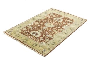 Rust Floral Osh Chobi 4X6 Peshawar Oriental Rug - 6