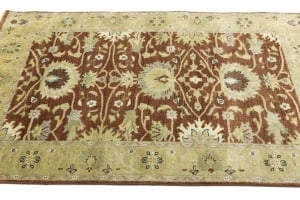 Rust Floral Osh Chobi 4X6 Peshawar Oriental Rug - 8