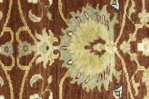 Rust Floral Osh Chobi 4X6 Peshawar Oriental Rug - 9