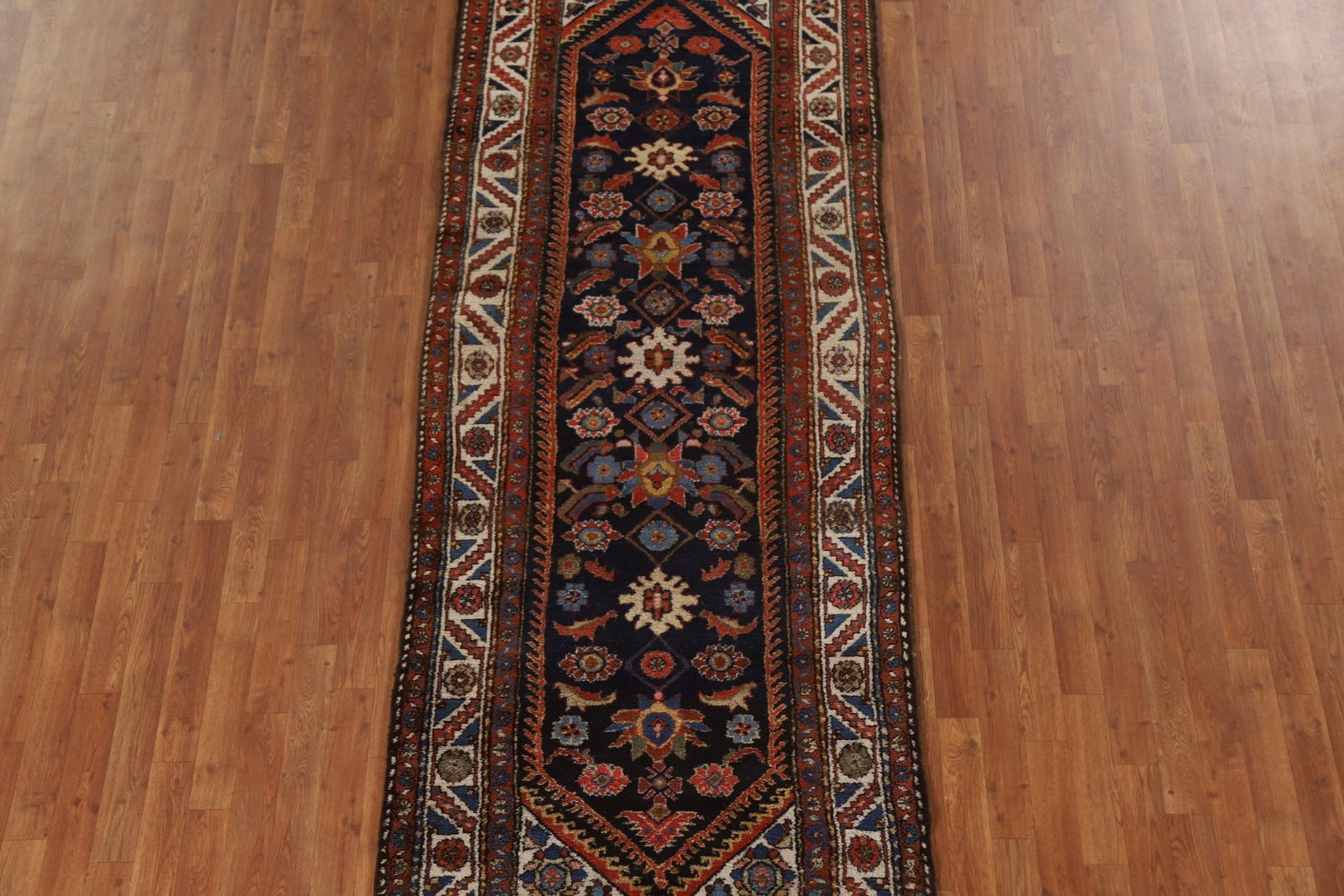 Pre-1900 Vegetable Dye Bakhtiari Persian Rug 4x10 - 2