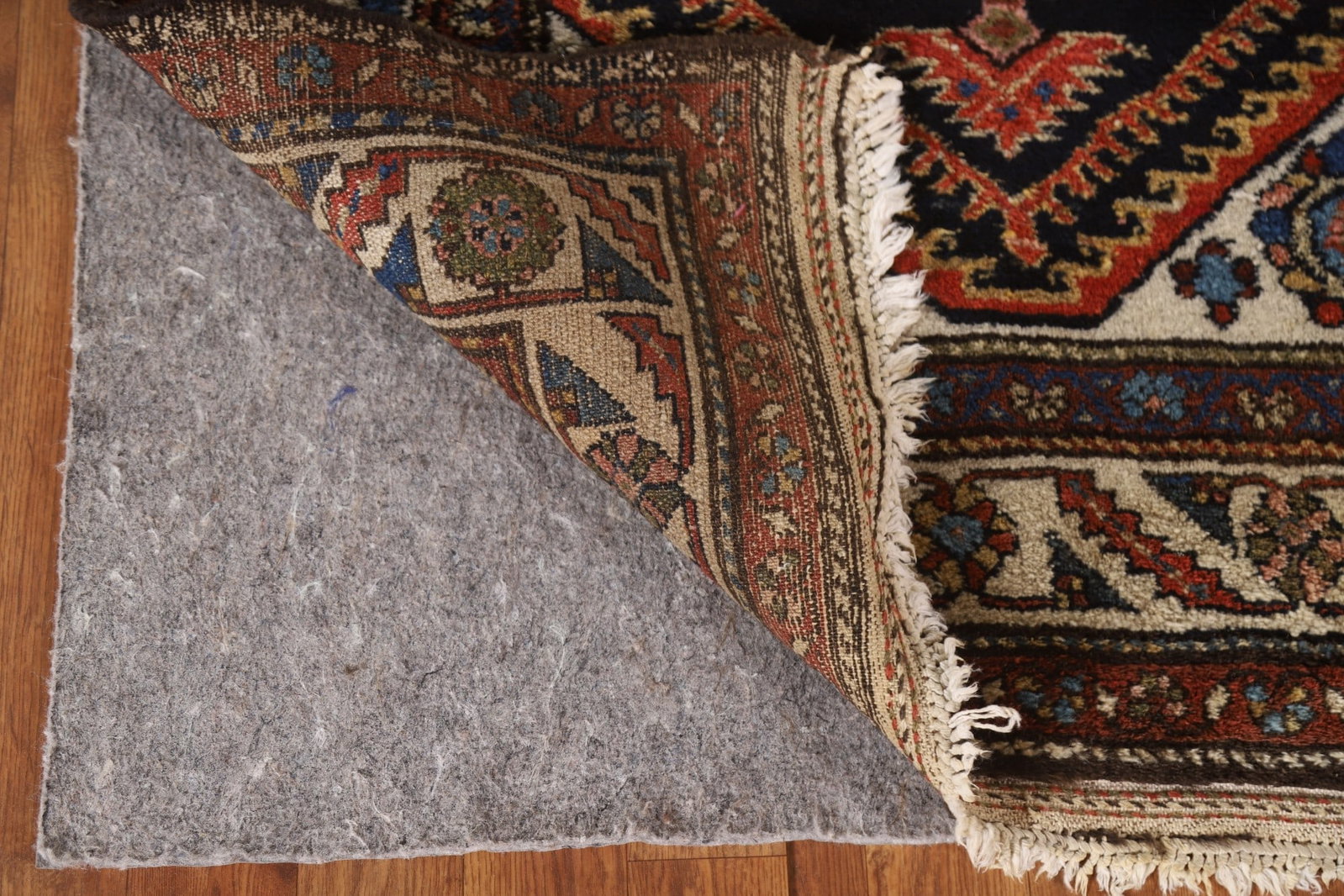 Pre-1900 Vegetable Dye Bakhtiari Persian Rug 4x10 - 6