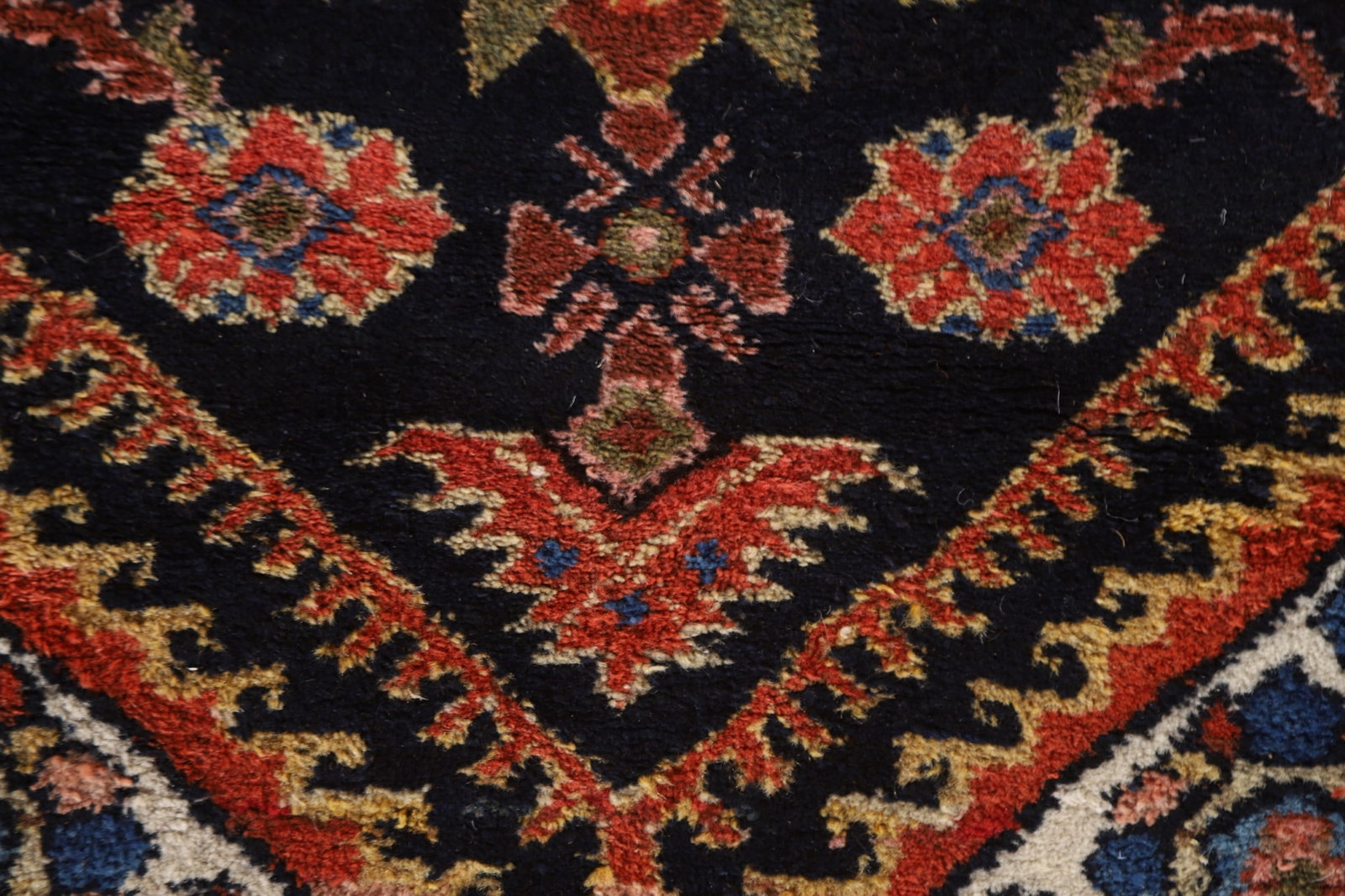 Pre-1900 Vegetable Dye Bakhtiari Persian Rug 4x10 - 9