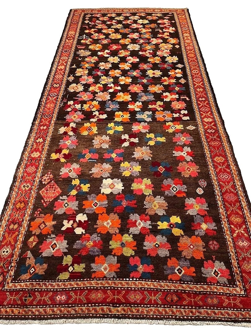 Hand Knotted Caucasian Karabagh Tribal Wool Runner Oriental Area Rug 5' x 11'6" - 5