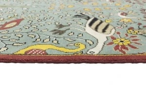 Blue-gray Pictorial Tribal 6X9 Chobi Oriental Rug - 14