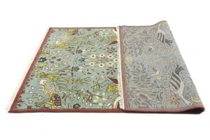 Blue-gray Pictorial Tribal 6X9 Chobi Oriental Rug - 16