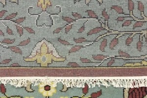 Blue-gray Pictorial Tribal 6X9 Chobi Oriental Rug - 17