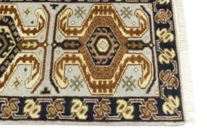 Light Gray Geometric 3X6 Heriz Serapi Oriental Rug - 11