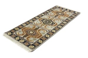 Light Gray Geometric 3X6 Heriz Serapi Oriental Rug - 6