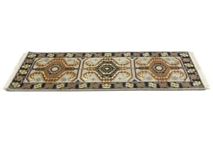 Light Gray Geometric 3X6 Heriz Serapi Oriental Rug - 7