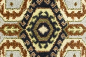 Light Gray Geometric 3X6 Heriz Serapi Oriental Rug - 9