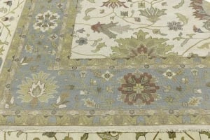 Cream Floral Osh Chobi 12X15 Peshawar Oriental Rug - 12