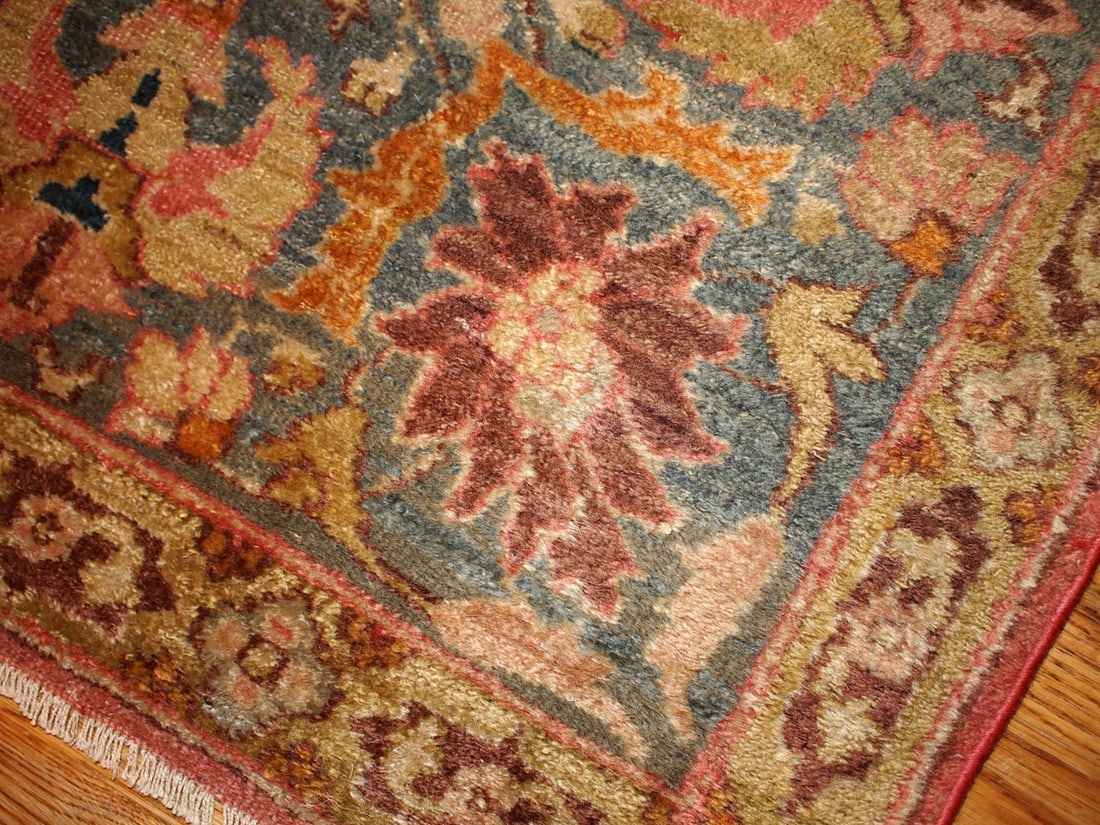 Handmade antique Indian Loristan rug 5.8' x 8.8' ( 176cm x 268cm ) 1880 - 7