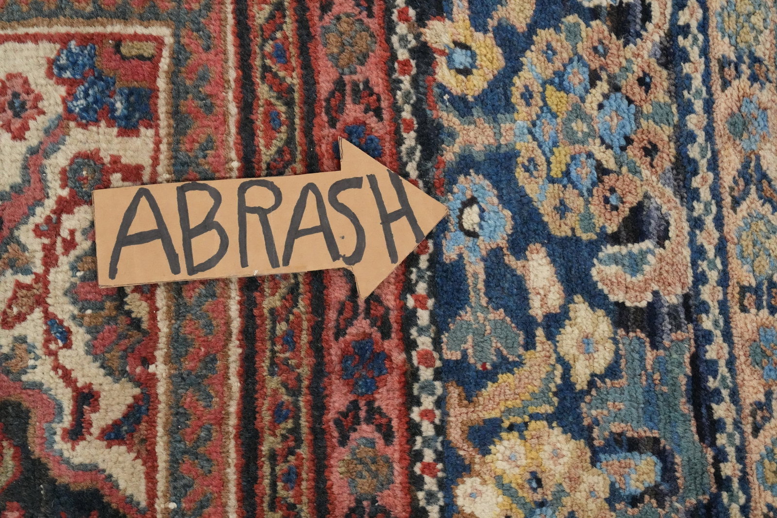 Pre-1900 Vegetable Dye Sultanabad Persian Large Rug 11x14 - 11
