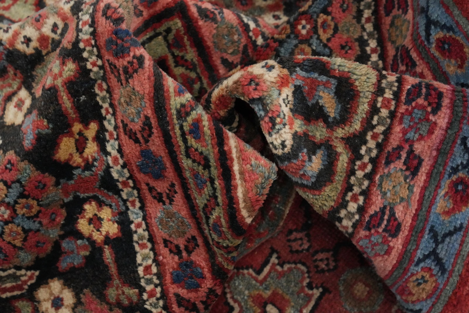 Pre-1900 Vegetable Dye Sultanabad Persian Large Rug 11x14 - 15