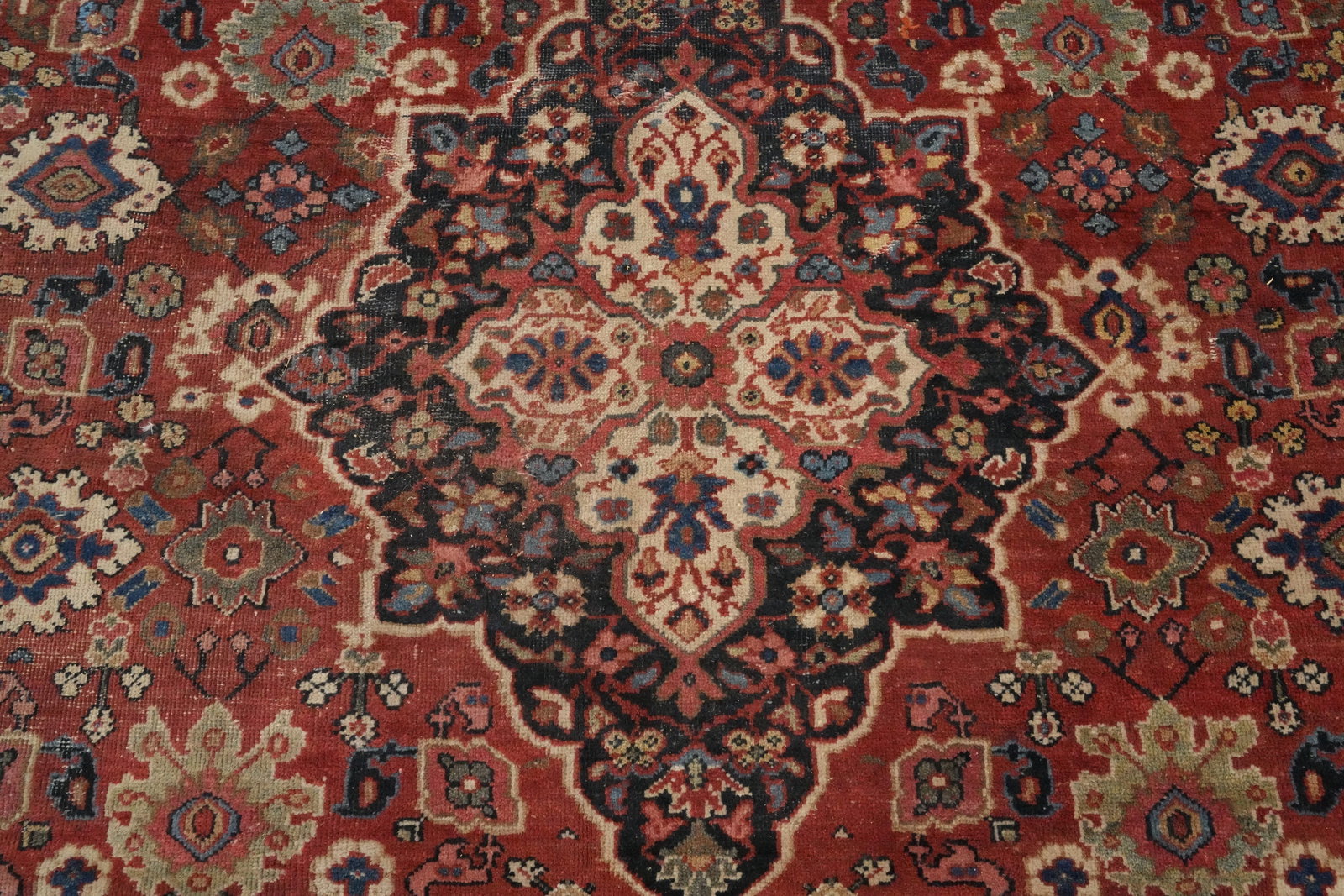 Pre-1900 Vegetable Dye Sultanabad Persian Large Rug 11x14 - 3