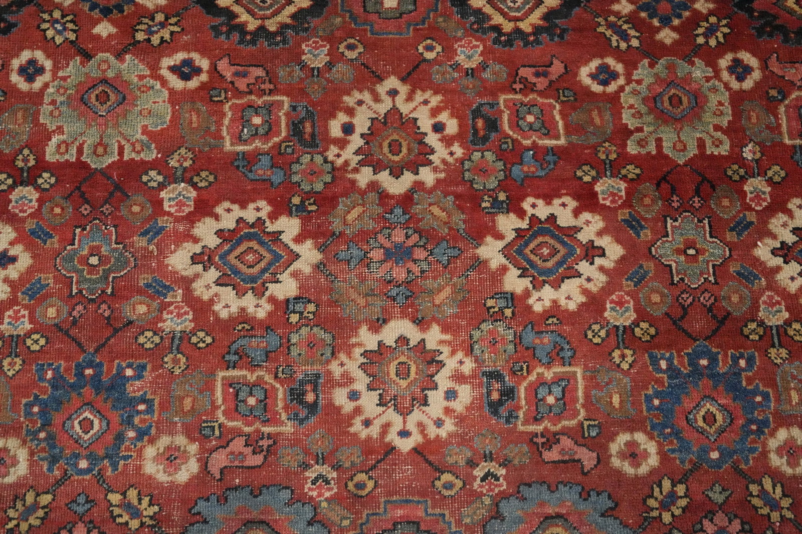Pre-1900 Vegetable Dye Sultanabad Persian Large Rug 11x14 - 4