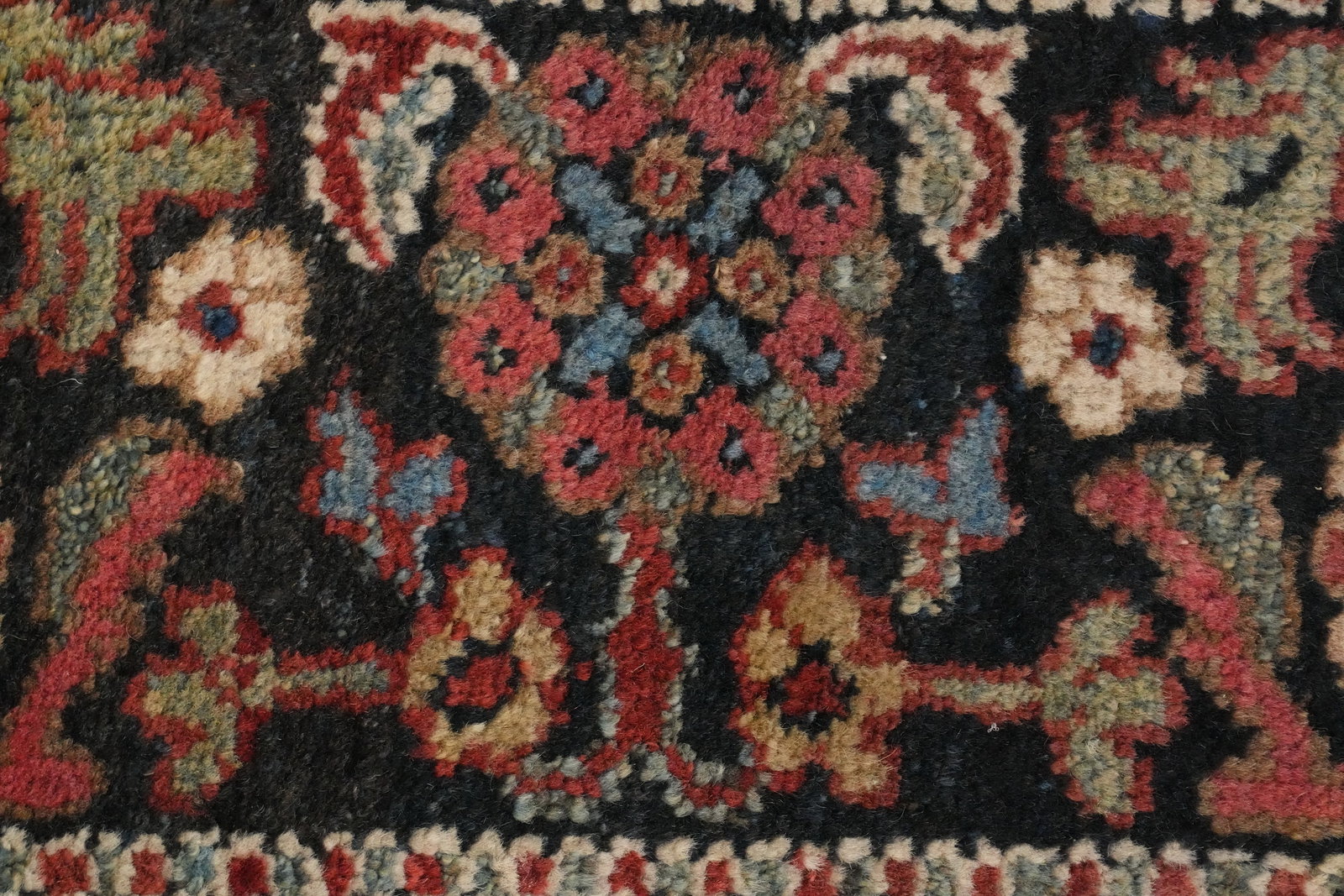 Pre-1900 Vegetable Dye Sultanabad Persian Large Rug 11x14 - 8