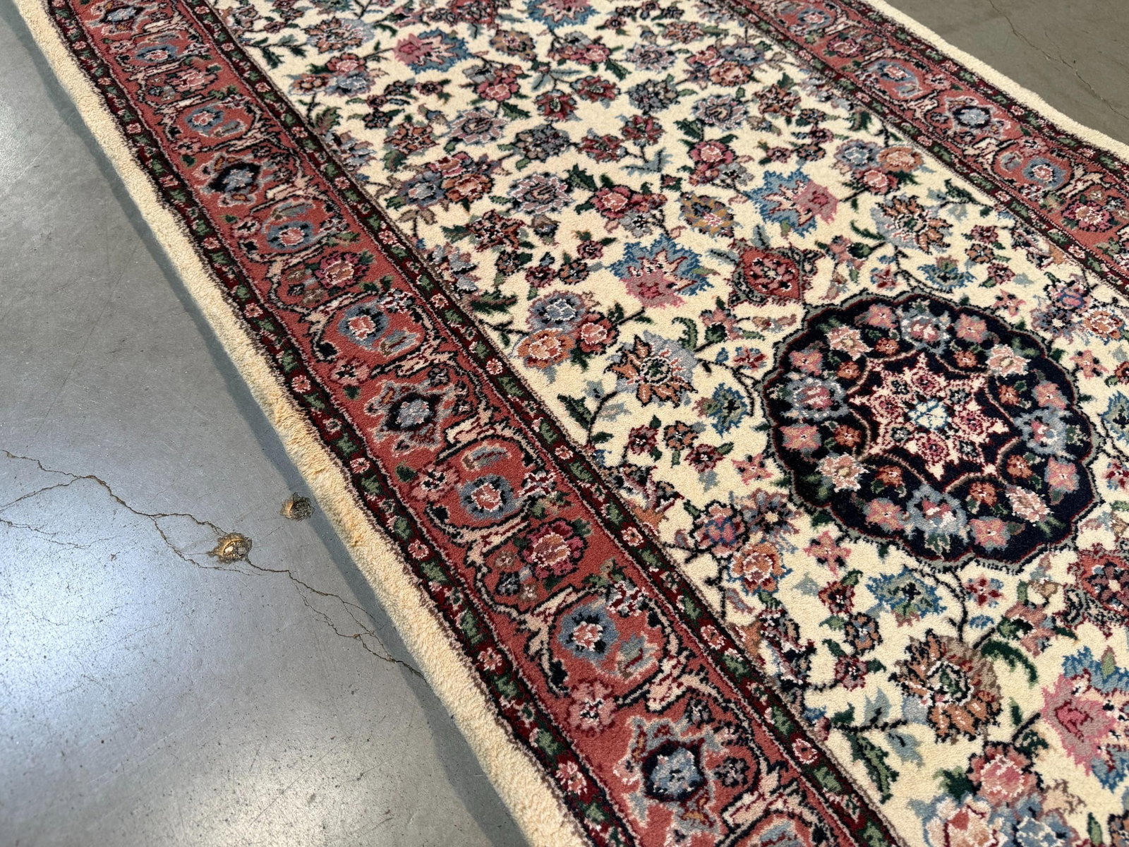 Fine Silk&Wool Tabriz Runner 2.6x12' - 5