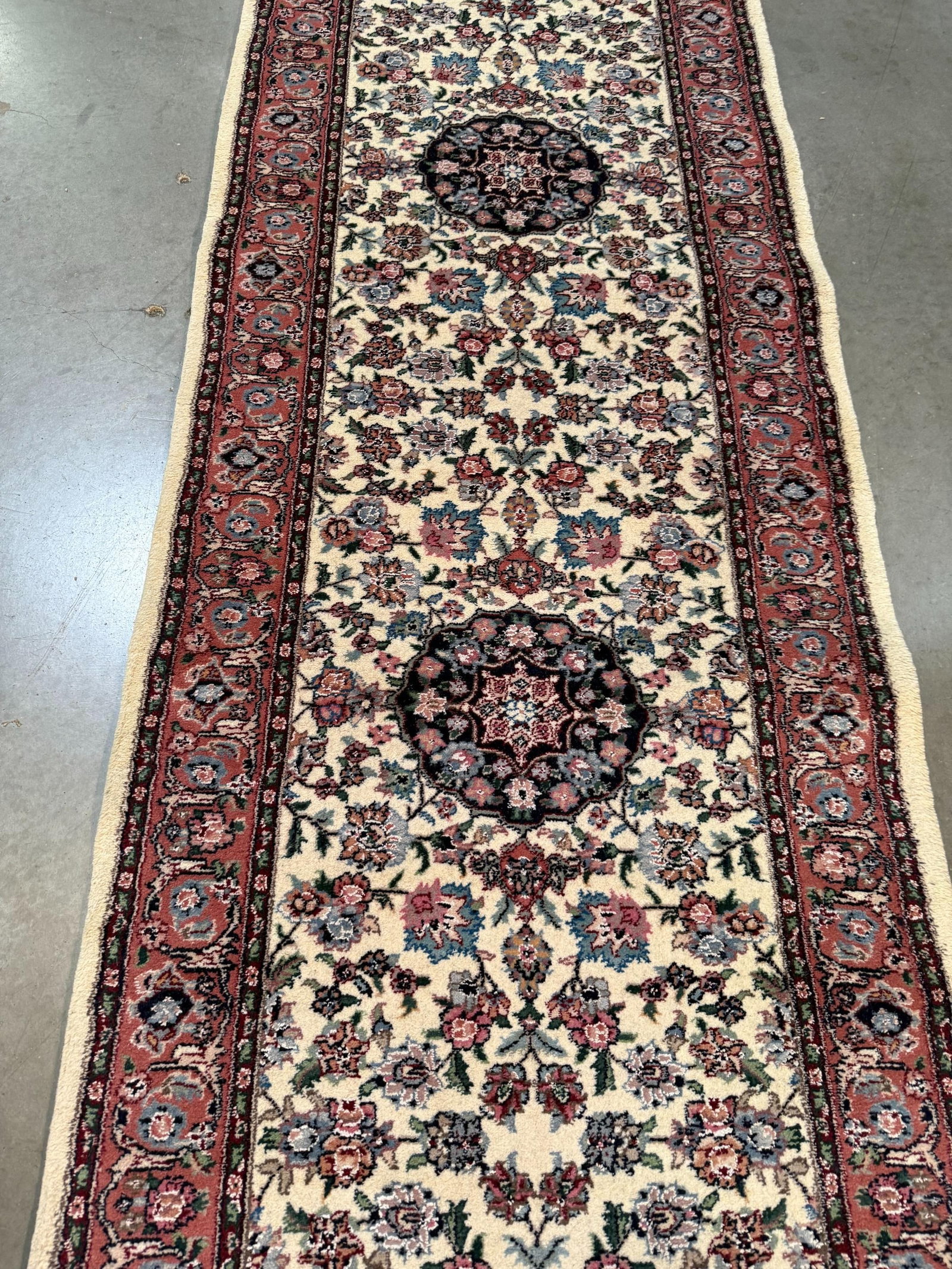 Fine Silk&Wool Tabriz Runner 2.6x12' - 6