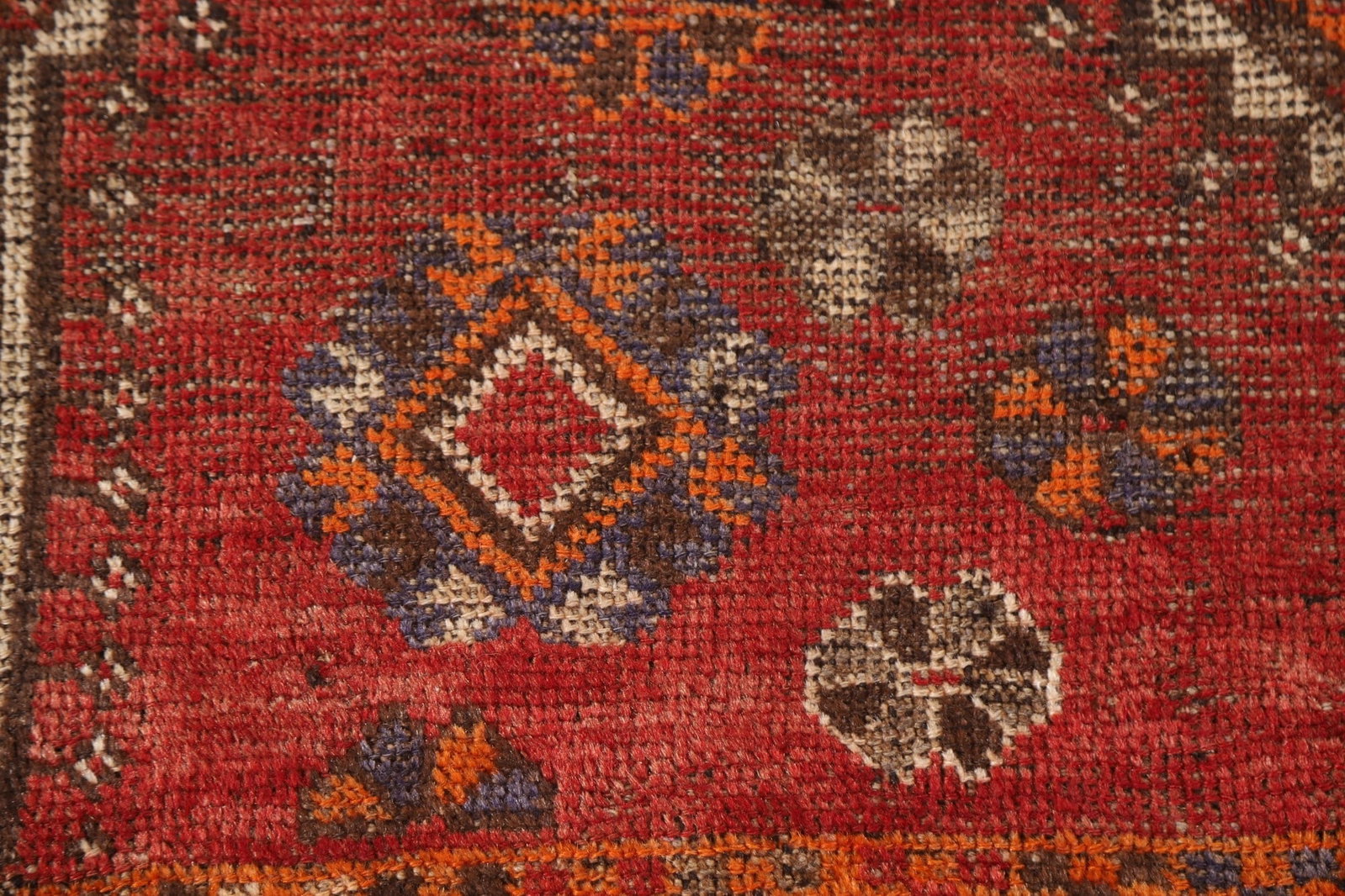 Pre-1900 Vegetable Dye Qashqai Persian Area Rug 5x8 - 7