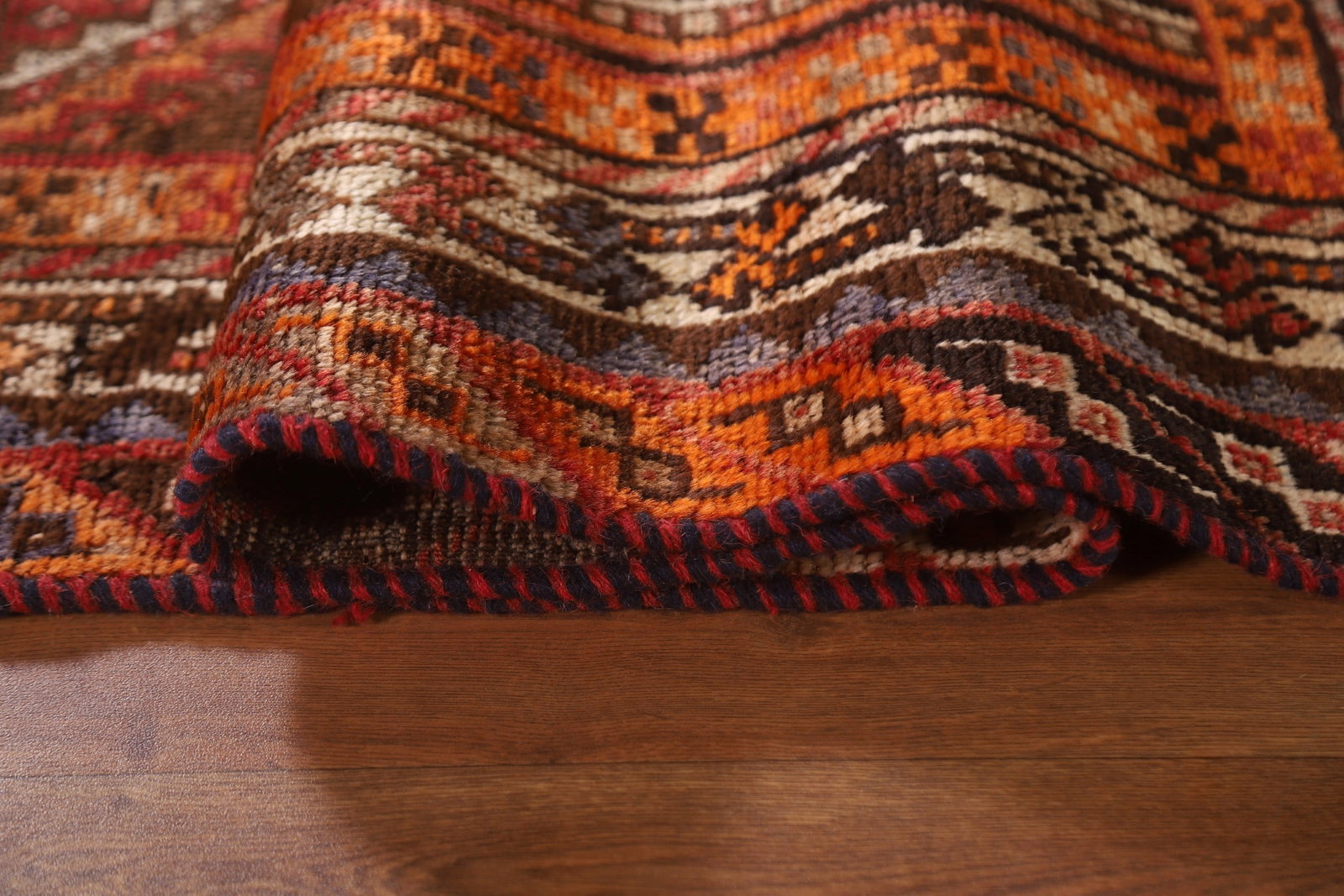Pre-1900 Vegetable Dye Qashqai Persian Area Rug 5x8 - 9