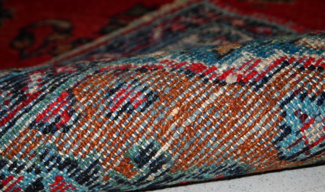 Handmade vintage Persian Hamadan runner 2.6' x 6.3' (81cm x 194cm) 1960s - 10