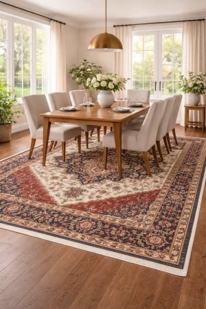 Light Gray Geometric 9X12 Heriz Serapi Oriental Rug - 2