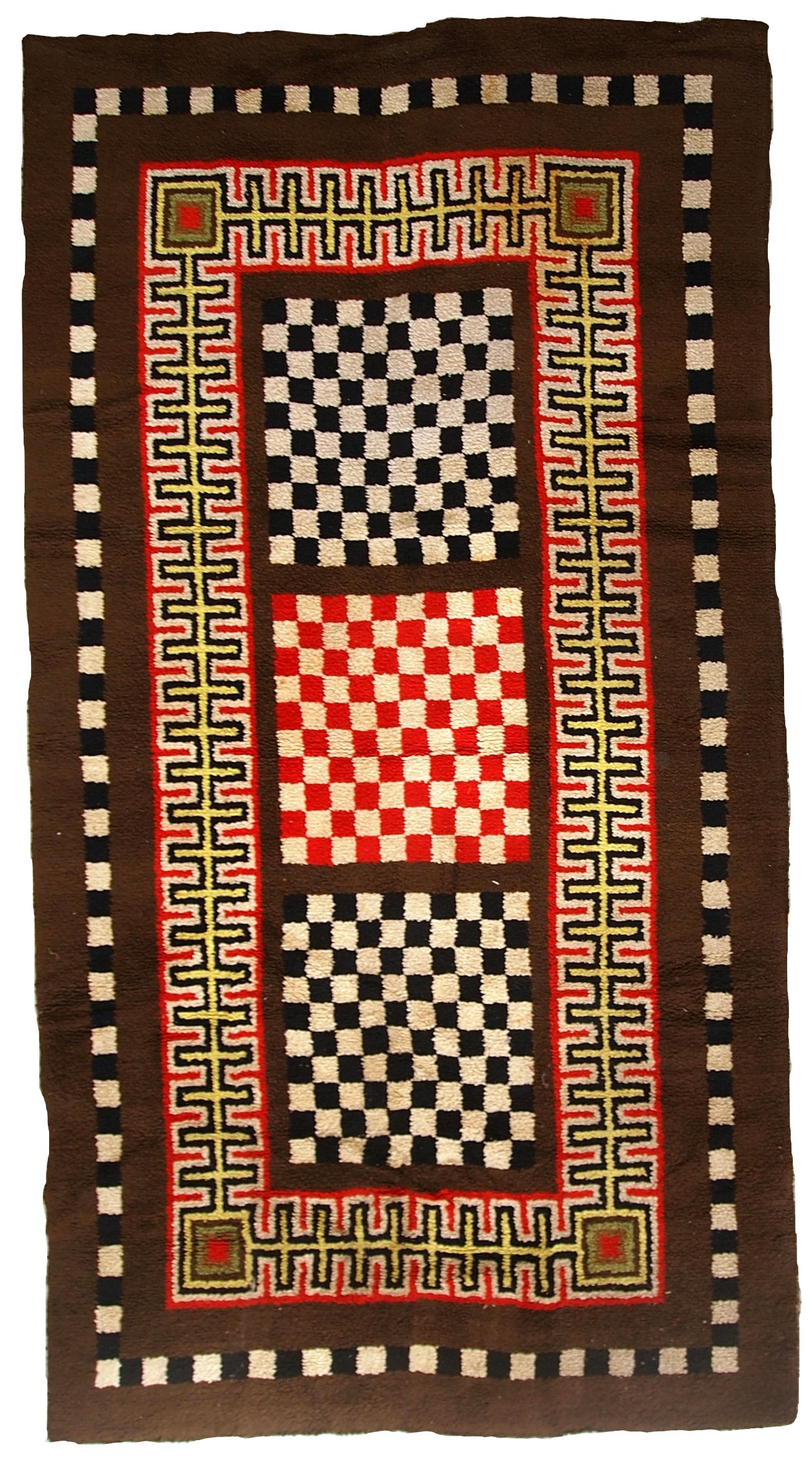 Handmade vintage French Modern rug 5.9' x 10.5' (180cm x 322cm) 1960s: Title: Handmade vintage French Modern rug 5.9' x 10.5' (180cm x 322cm) 1960s Origin:France Dimensions: 5.9' x 10.5' (180cm x 322cm) Materials:wool Year:1960s Description:Handmade vintage French